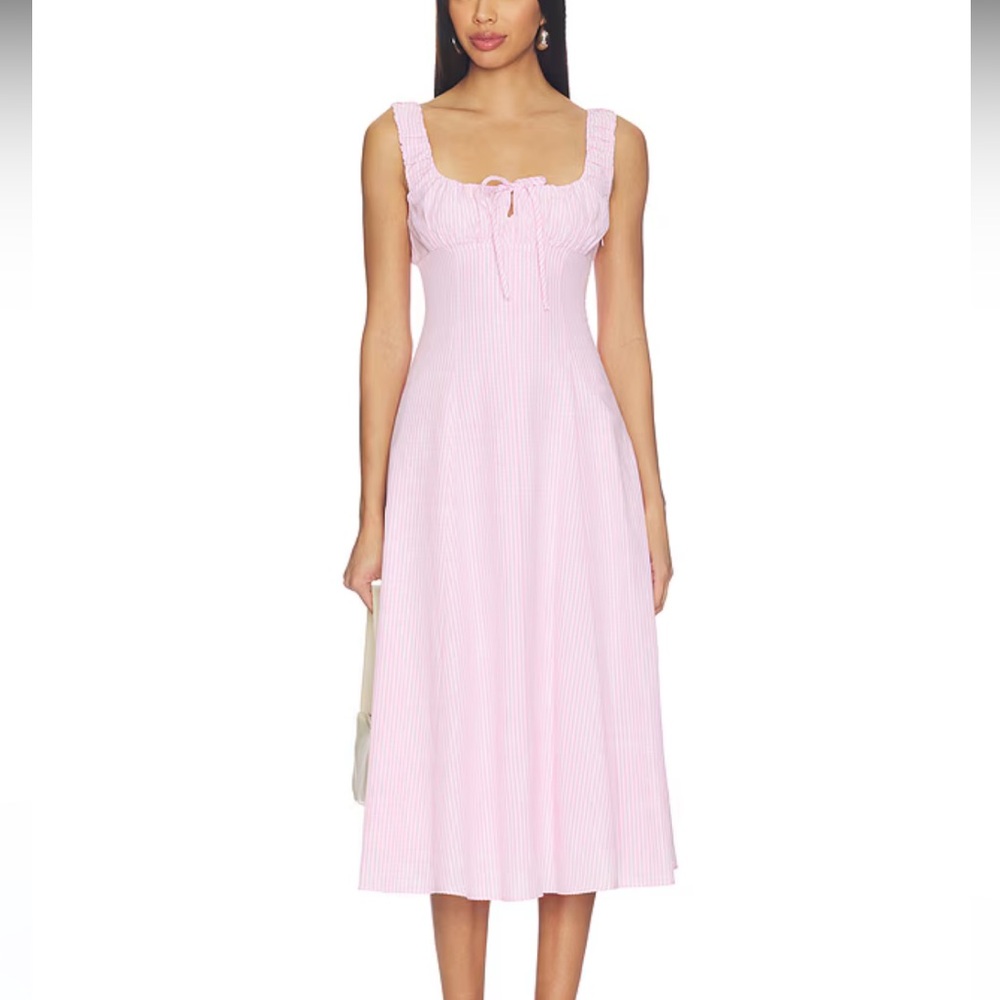Tova Dress in Rose Petal Stripe
